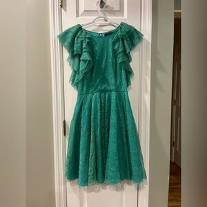 Cynthia Ruffled Romantic Lace Fit & Flare Balletcore size 4 b6